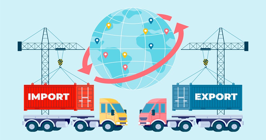 Ilustrasi Eksport Import