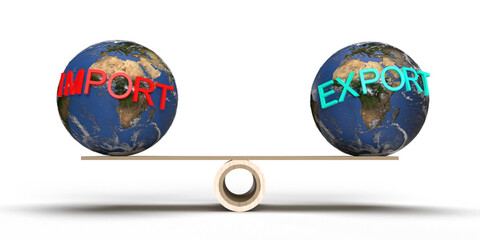 Ilustrasi Perbandingan Nilai Impor dan Ekspor