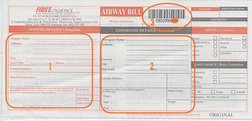 airway bill adalah