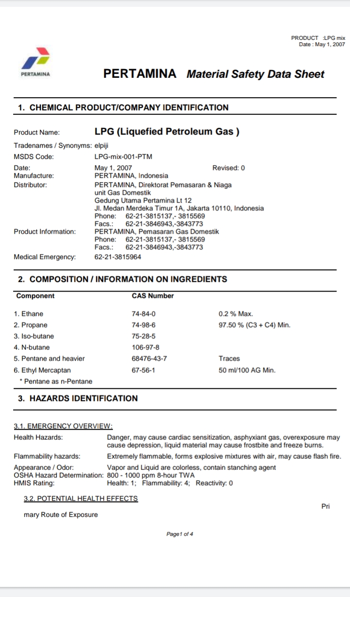 Mengenal Material Safety Data Sheet Msds Lembar Data 