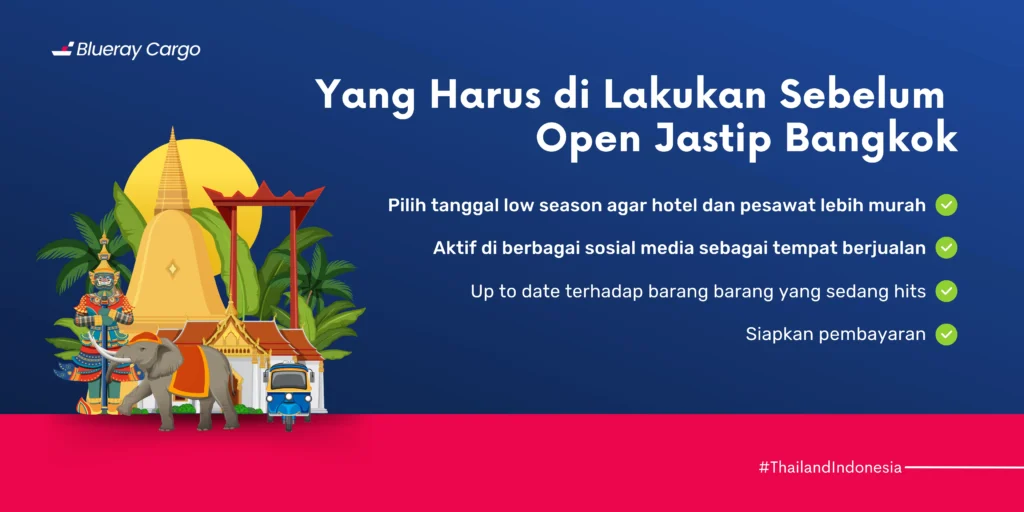 yang harus dilakukan sebelum open jastip bangkok